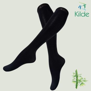Kilde® Bamboo (Thick) Diabetic Knee stockings, seamless heel / AFO, KAFO
